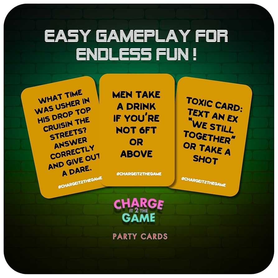 Amazon Charge It 2 The Game Drinking Cards Vol 2 Fun Adult Drinking Games For Game Night Parties 21st Birthday Gift Bachelorette Party Games 90 Cards That