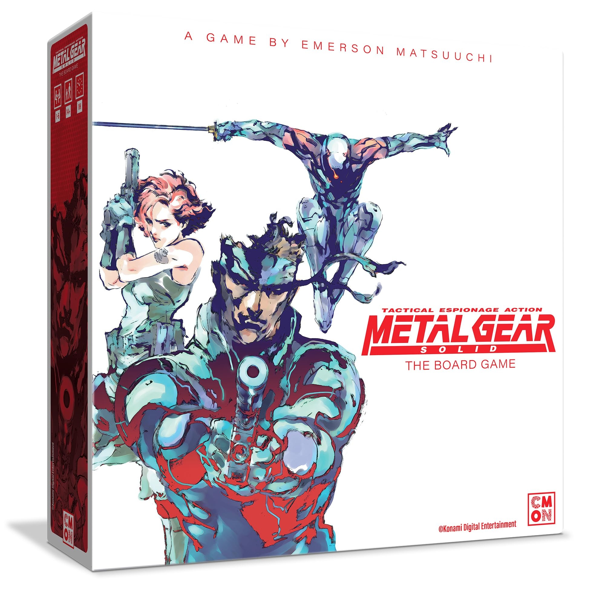 Amazon CMON Metal Gear Solid The Board Game Stealth Strategy Gameplay 14 Mission Campaign 6 VR Missions Iconic Characters Boss Fights Ages 14 1 4 Players 60 90 Minute Playtime Toys Games