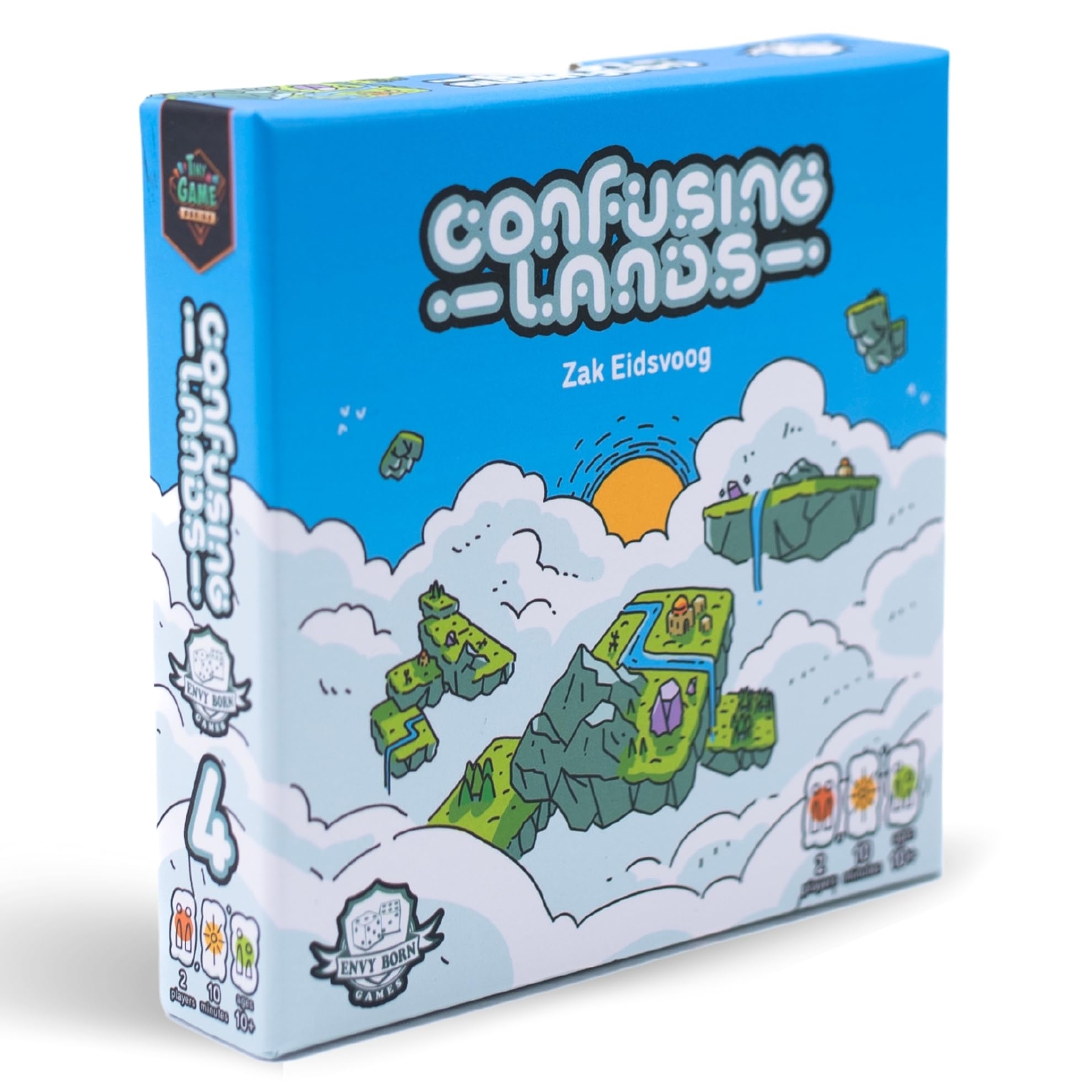 Amazon Confusing Lands Whimsical Themed Travel Size Board Game You Can Play Anywhere Strategic Card Placement Game Solo Board Game 1 2 Players Ages 12 Easy To Learn