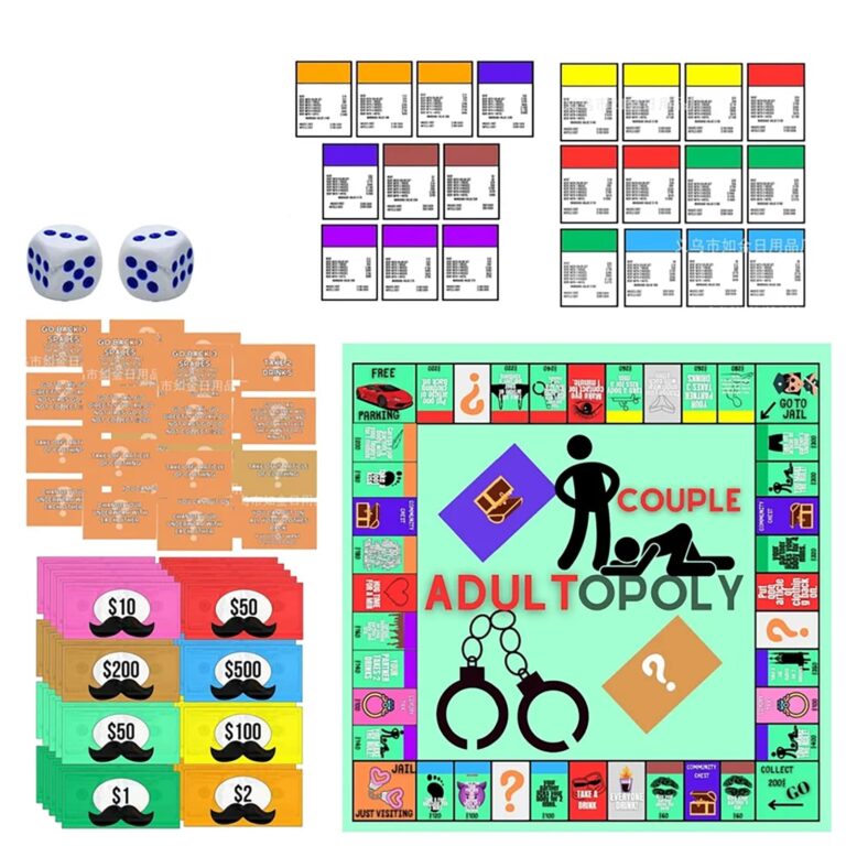 Amazon Couple Board Game Adult Couple Game Night For Romantic Date Nights 2024 New Fun Board Games For Couples Adultopoly Card Game For Relationship Building Fun Challenges 2PCS Toys Games