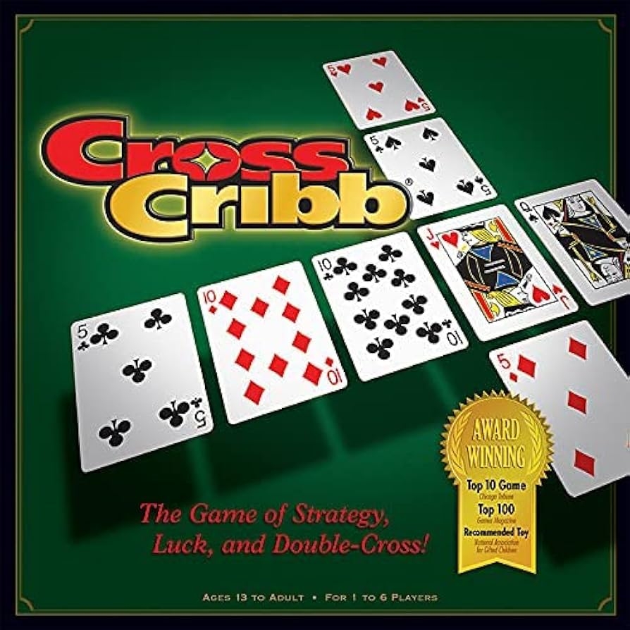 Amazon CrossCribb A Fun Twist On Traditional Cribbage Strategy Family Board Game Toys Games