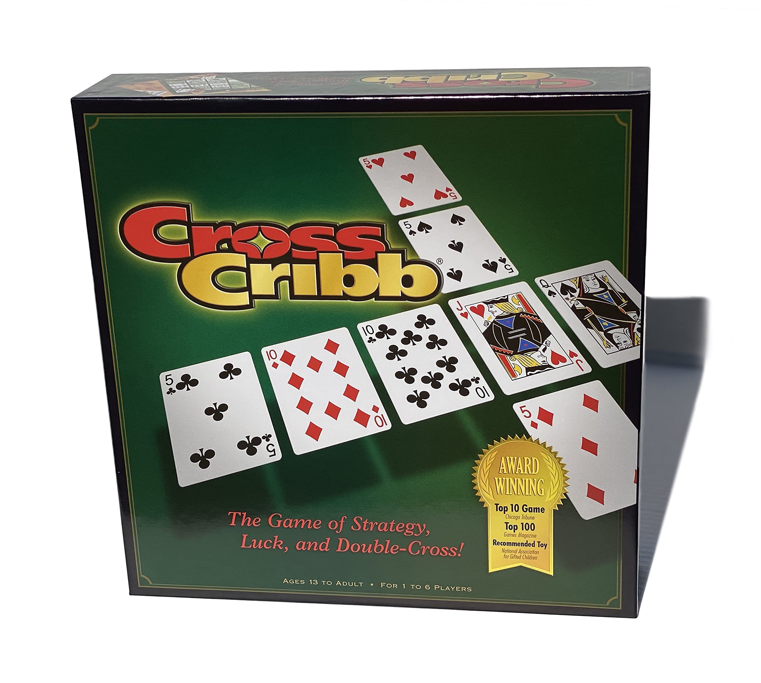 Amazon CrossCribb A Fun Twist On Traditional Cribbage Strategy Family Board Game Toys Games