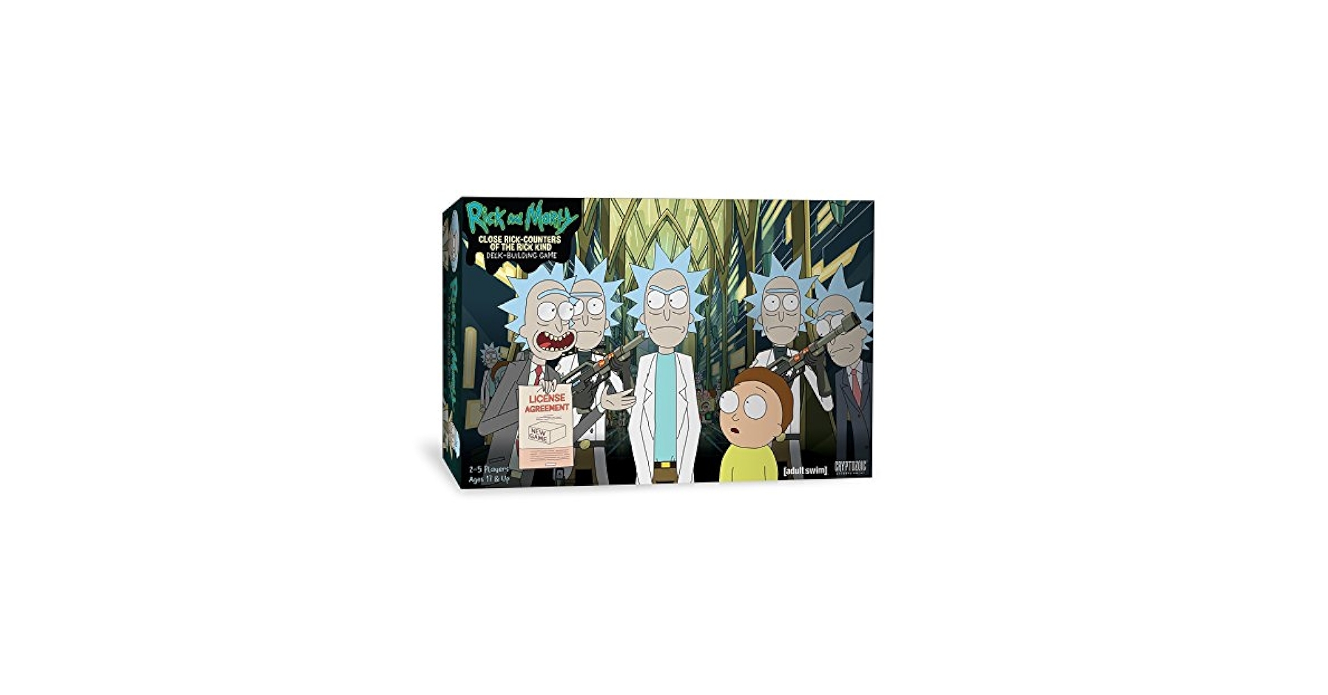 Amazon Cryptozoic Entertainment Rick Morty Deckbuilding Game Close Rick Counters Of The Rick Kind Board Game Toys Games