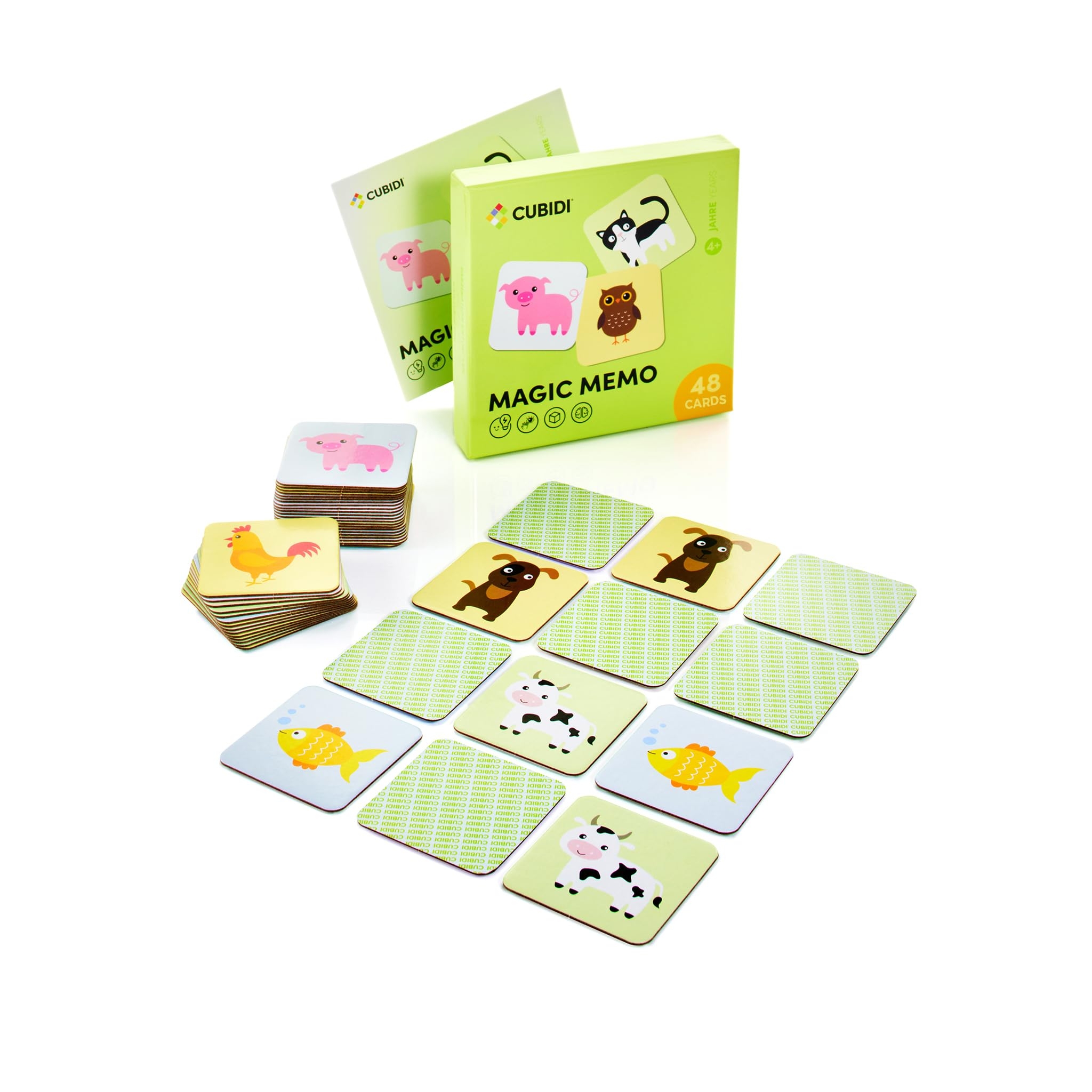 Amazon CUBIDI Memory Matching Game Educational Toys For 4 Year Olds Card Games For Toddler Activities Montessori Toys For 4 Year Olds Pair Games For Kids As Preschool