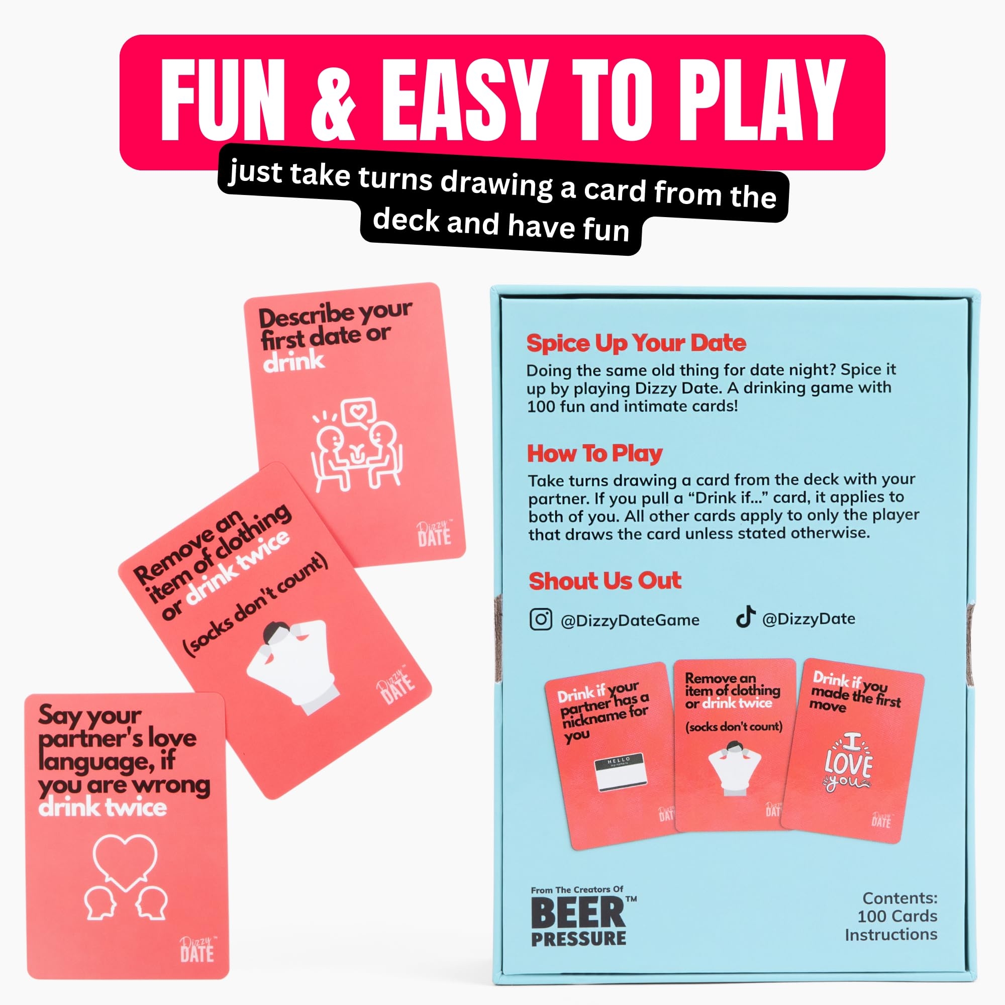 Amazon Dizzy Date The Game For Couples Date Nights Game Nights And Parties Perfect Couples Gift Toys Games