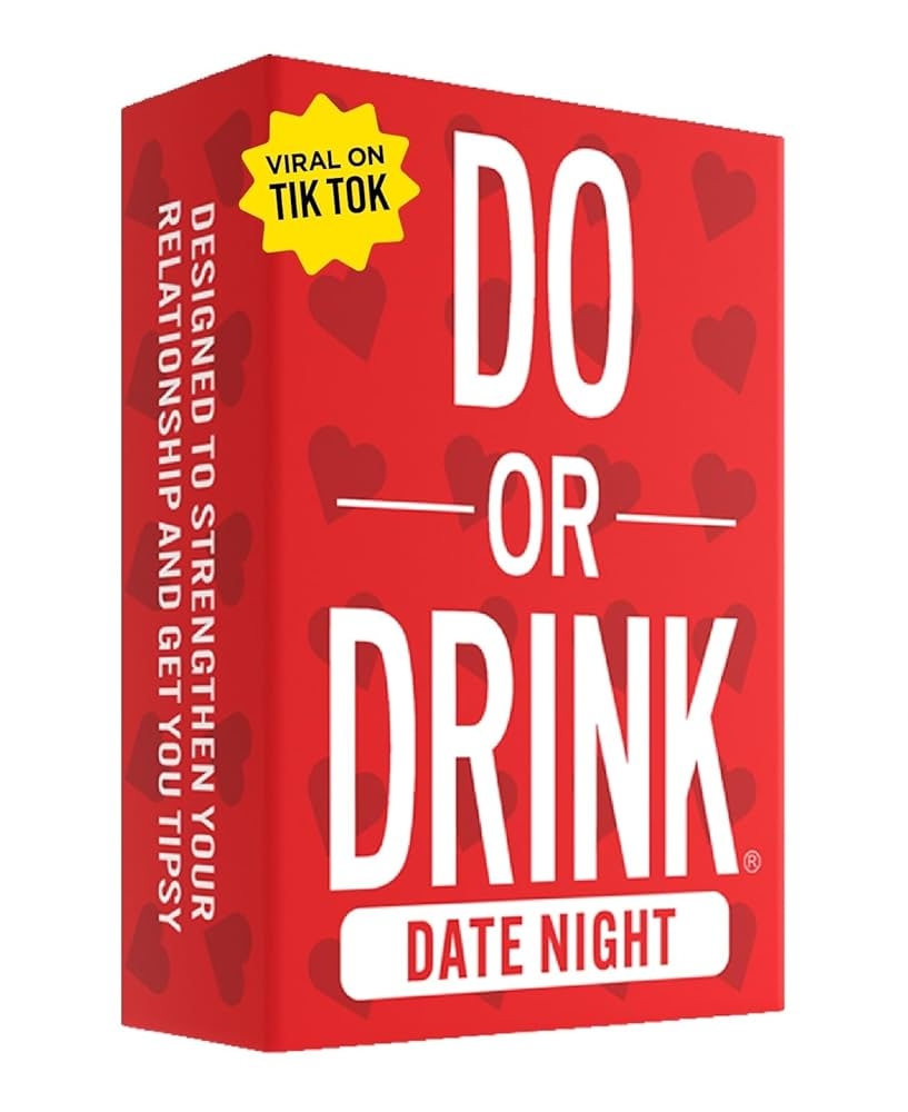Amazon Do Or Drink Date Night Couples Drinking Card Game For Adults Fun Romantic Game For Two Perfect For Game Night Parties Or Gifts For Boyfriend Girlfriend Or Wife And Husband 