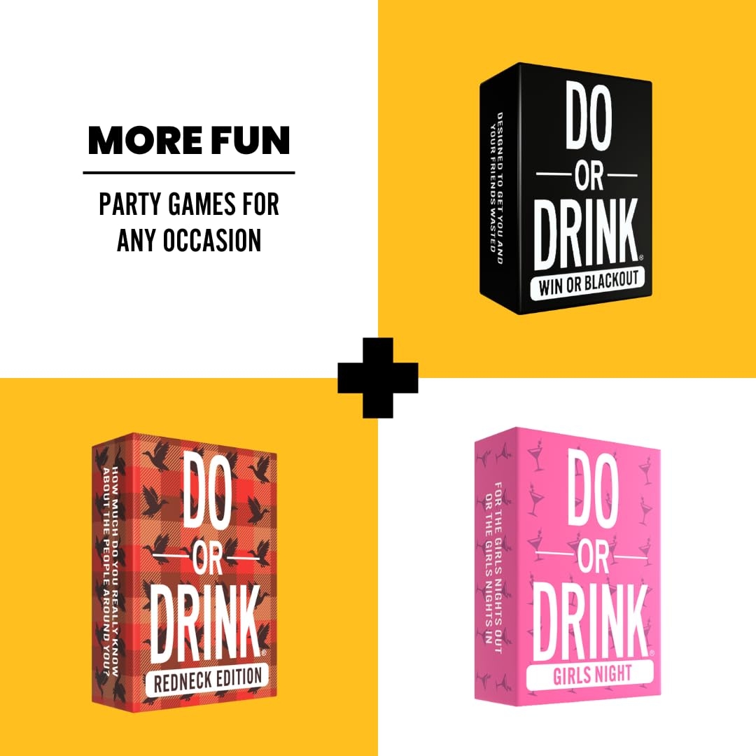 Amazon Do Or Drink Family Edition Hilarious Party Card Game For Adults Perfect For Family Game Night Ice Breakers Conversation Starter Great For Big Groups Fun Gift For Families Toys