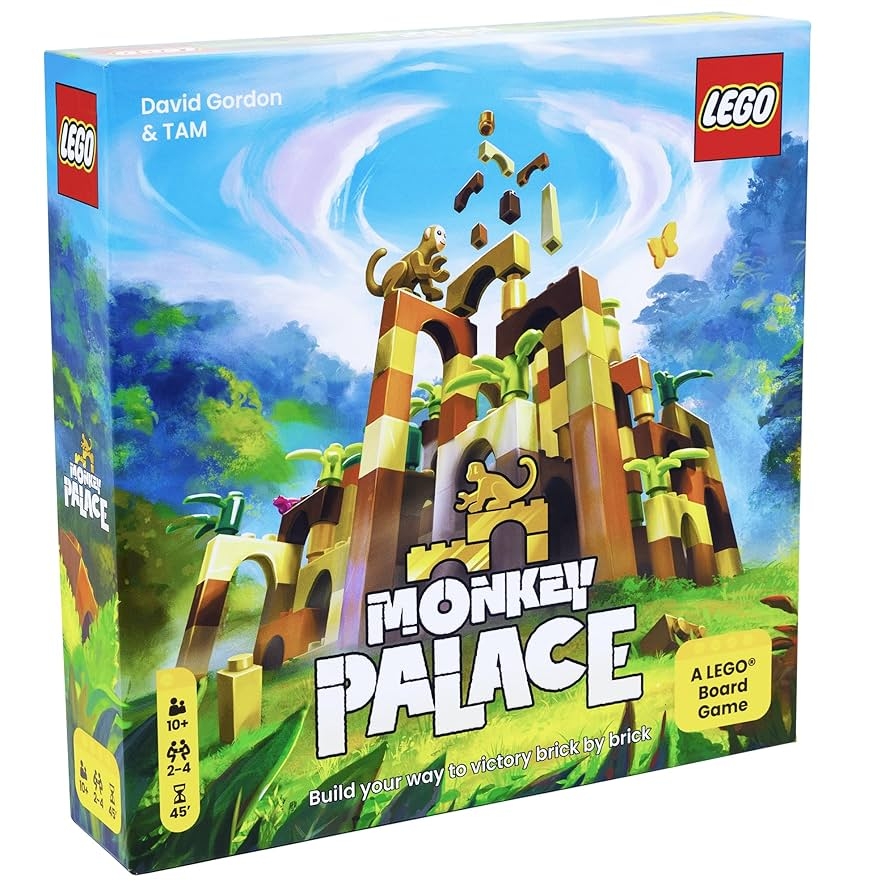 Amazon Dotted Games Monkey Palace A Lego Board Game Build Your Way To Victory Brick By Brick Fun Family Brick Building Game For Kids Adults Ages 10 2 4 Players 45 Minute