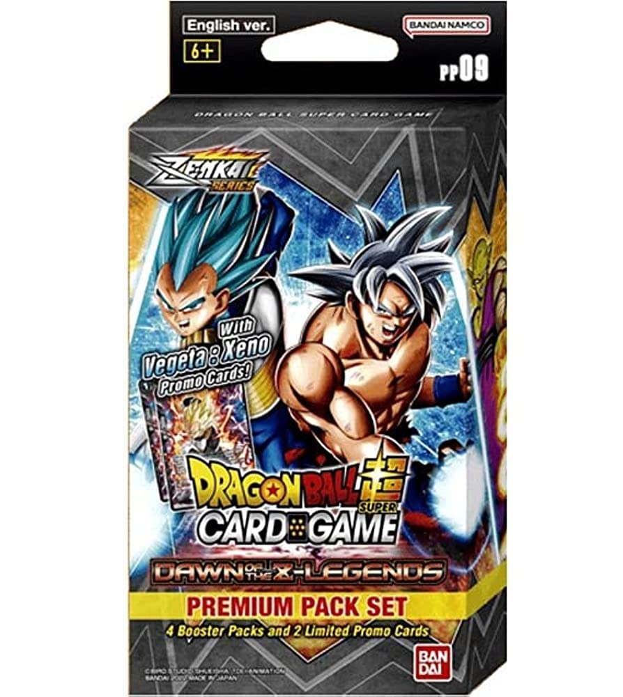 Amazon Dragon Ball Super Card Game Dawn Of The Z Legends Premium Pack Set Blue DBS PP09 Toys Games