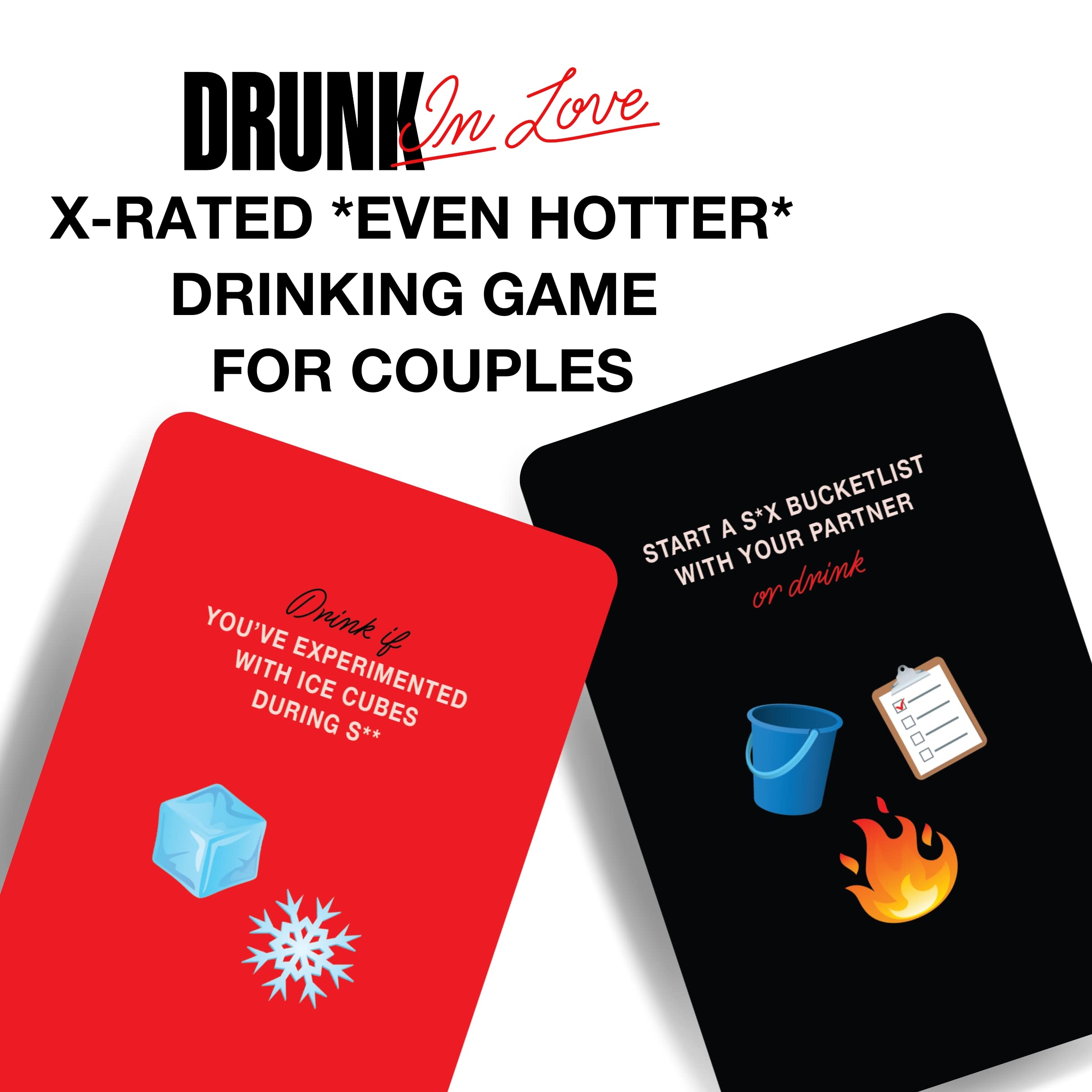 Amazon DRUNK IN LOVE X Rated Even Hotter Adult Drinking Card Game For Couples Health Household