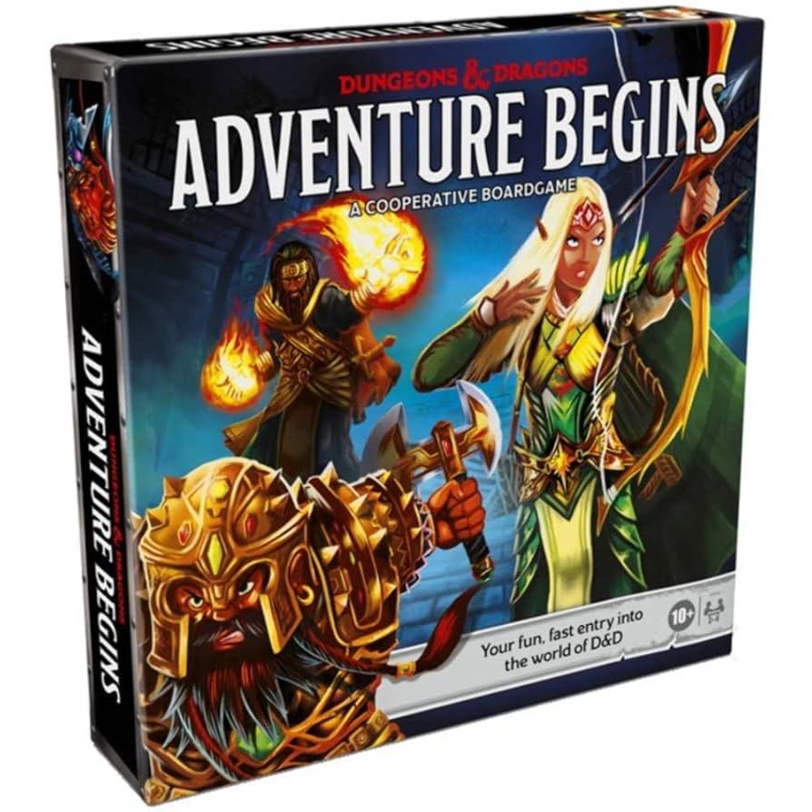 Amazon Dungeons Dragons Adventure Begins Cooperative Fantasy Board Game Fast Entry To The World Of D D Family Game For 2 4 Players 10 And Up Jennings Ludvigsen Raynal Toys Games