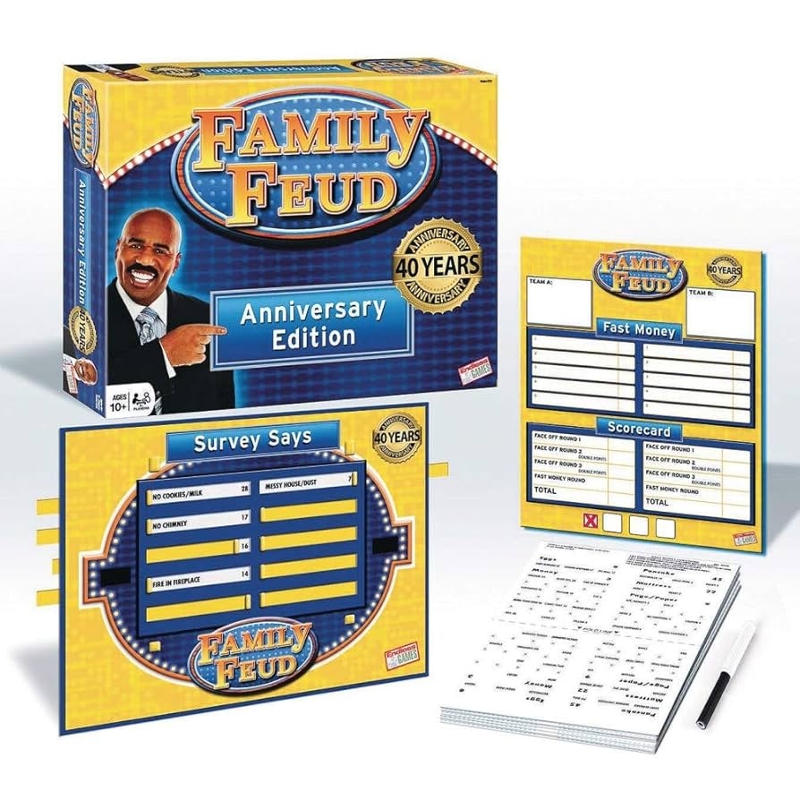 Amazon Endless Games 40th Anniversary Edition Family Feud Game Game Console With Grid Cover Match Most Popular Survey Answer To Win Game Toys Games