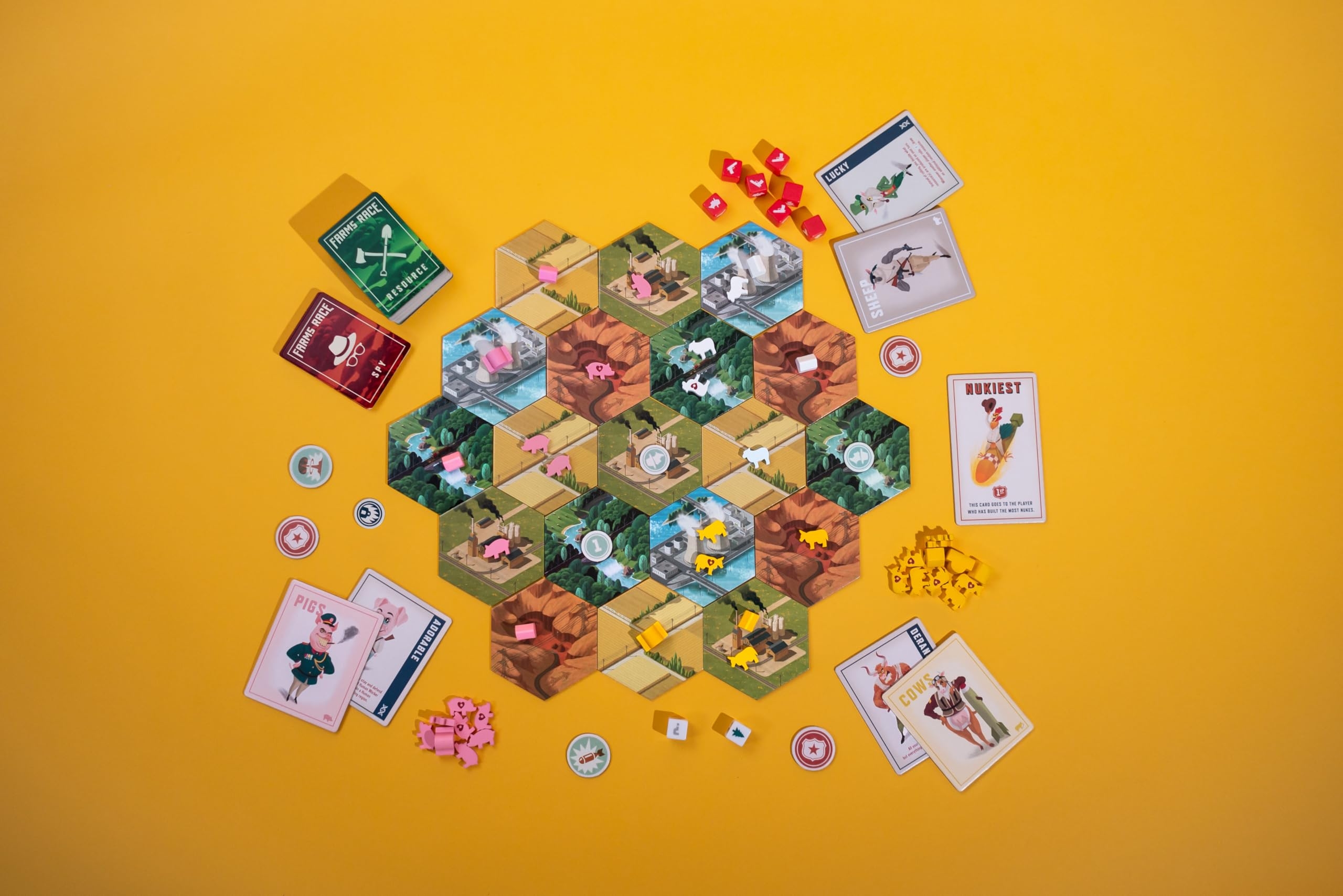 Amazon Farms Race Game Nuke Your Friends 1 2 Hour Strategy Board Game For Adults And Family 2 4 Players Ages 14 Standard Edition Toys Games