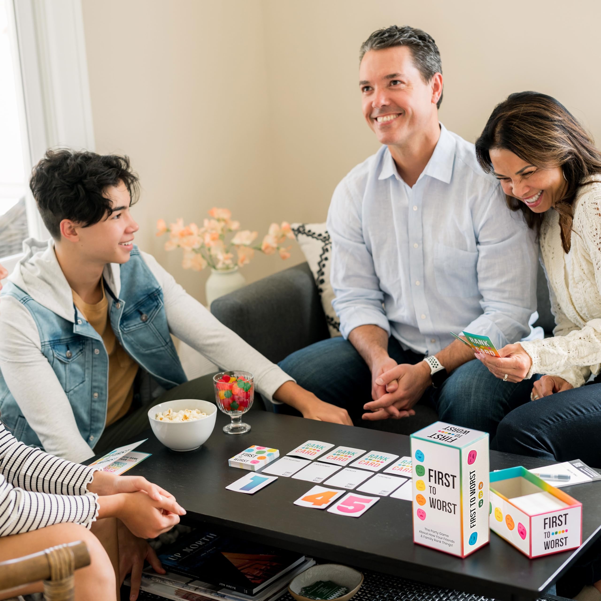 Amazon FIRST TO WORST Party Game The Card Game About How Your Friends And Family Rank Things For Kids Tweens Teens College Students Adults Families Groups And Fun Parties With