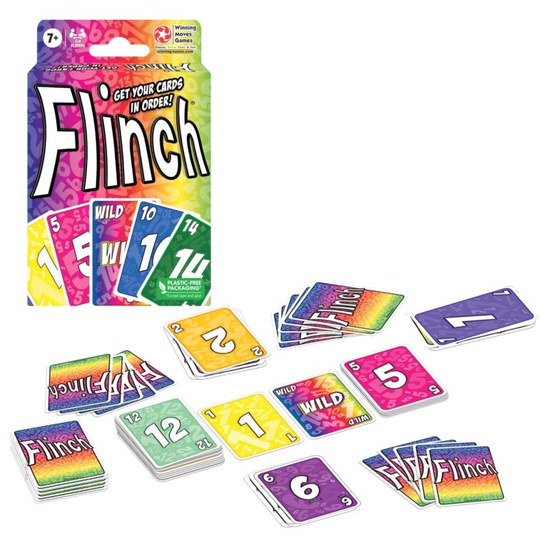 Amazon Flinch Card Game The Original Stockpile Card Game For 2 To 4 Players Ages 7 Toys Games