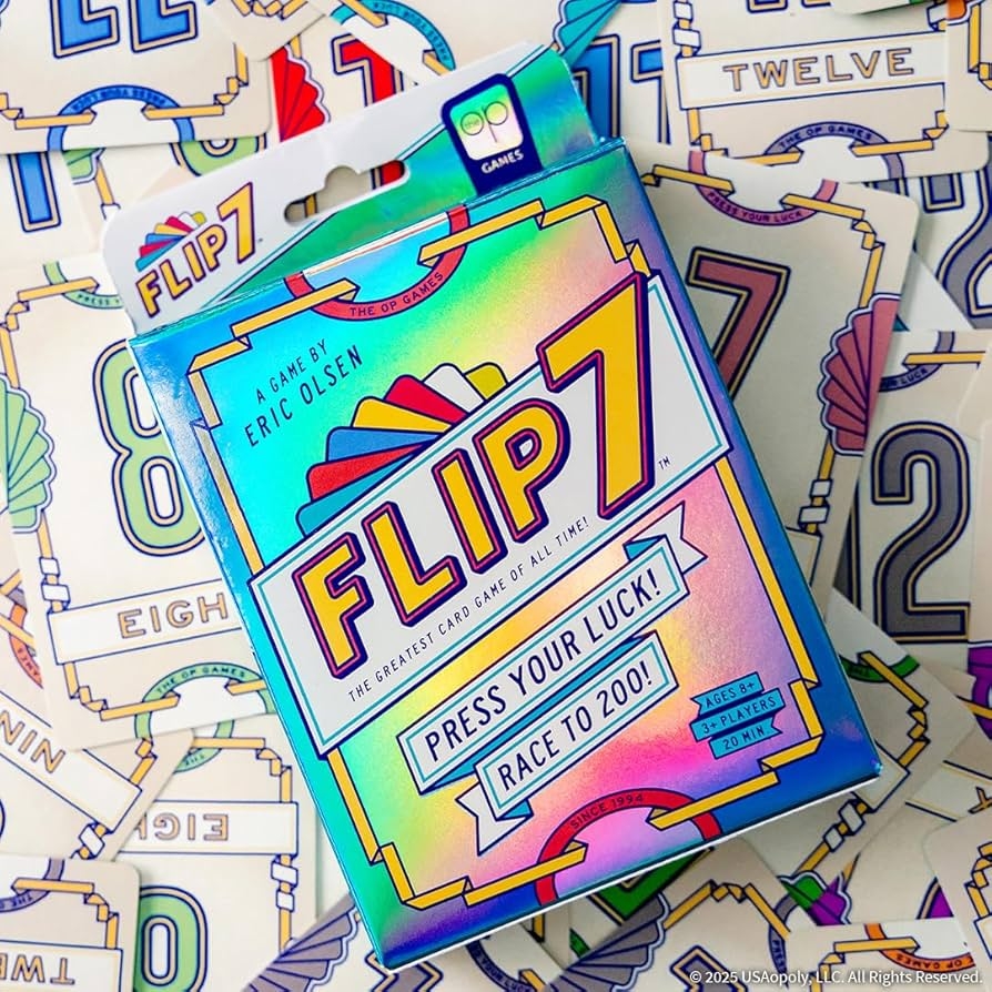 Amazon Flip 7 The Ultimate Blend Of Press Your Luck And Strategy Fast Paced Addictive Card Game Quick To Learn And Easy To Teach Perfect For Game Nights 3 Players Ages 8 