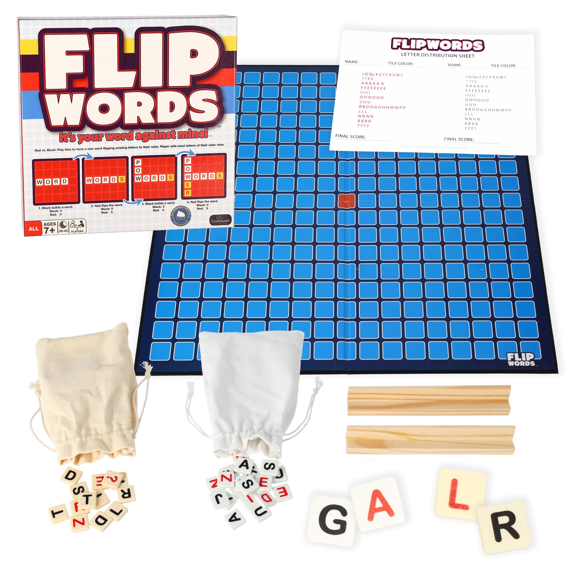 Amazon Flip Words Fun Exciting New Twist On Classic Word Board Games Challenging 2 Player Crossword Game A Mensa Mind Games Recommended Game Toys Games