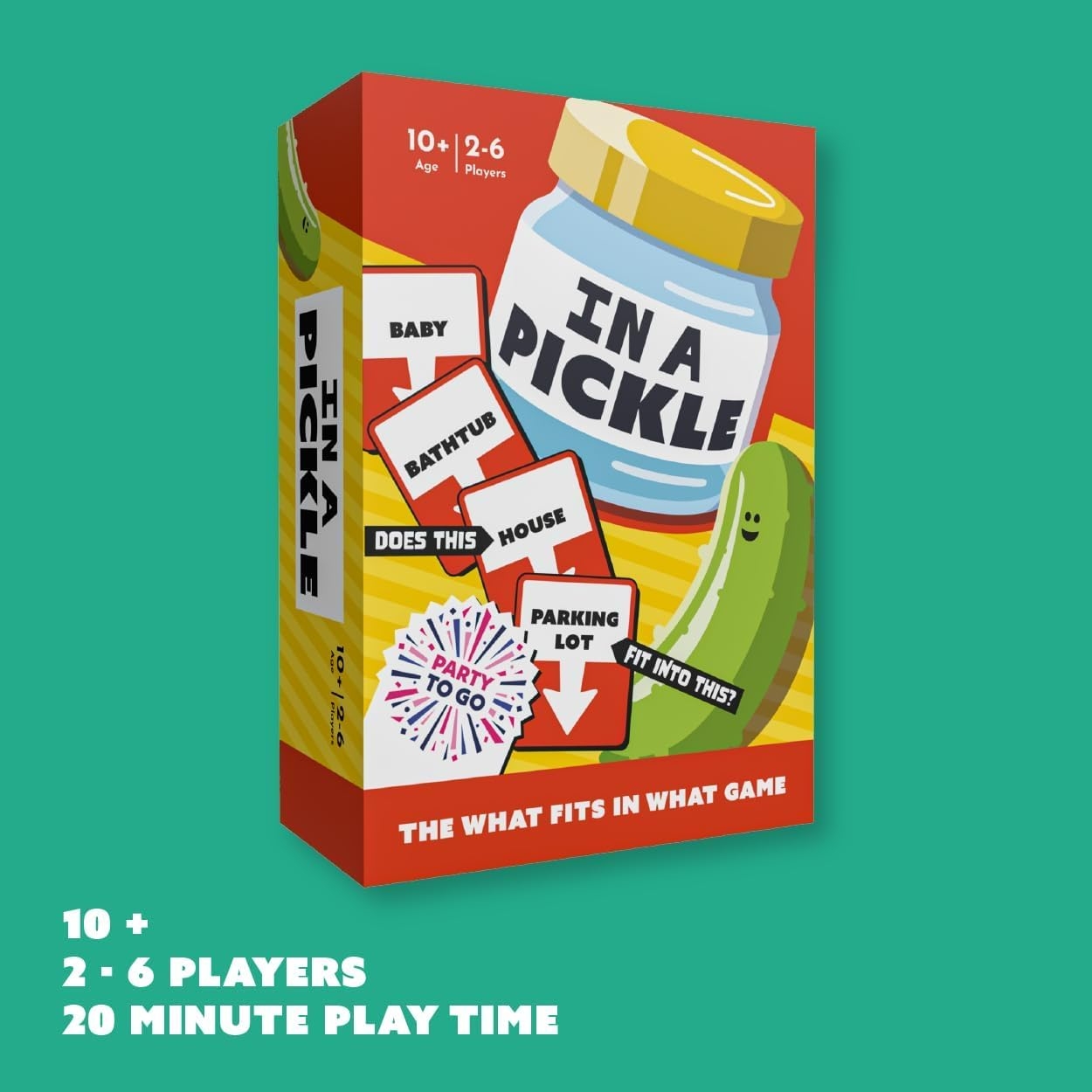 Amazon Gamewright In A Pickle Card Game Party To Go Ages 10 Toys Games
