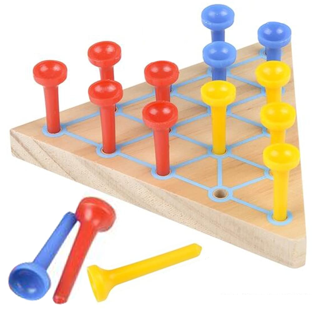 Amazon Gamie Peg Game Triangle Set Of 2 Fun Board Games For Kids And Adults Made Wood And Plastic Kids Learning Toys For Boys And Girls Toys Games