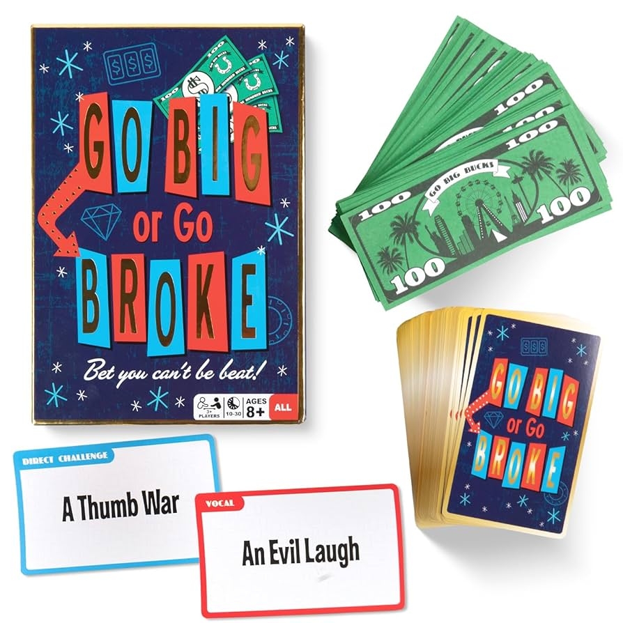 Amazon Go Big Or Go Broke By EAP Toy Games Game Night Just Got Bigger Than Charades Bet The Big Bucks With This Party Game For Kids Family Friends Amazon Go Big Or Go Broke By EAP Toy Games Game Night Just Got Bigger Than Charades Bet The Big Bucks With This Party Game For Kids Family Friends
