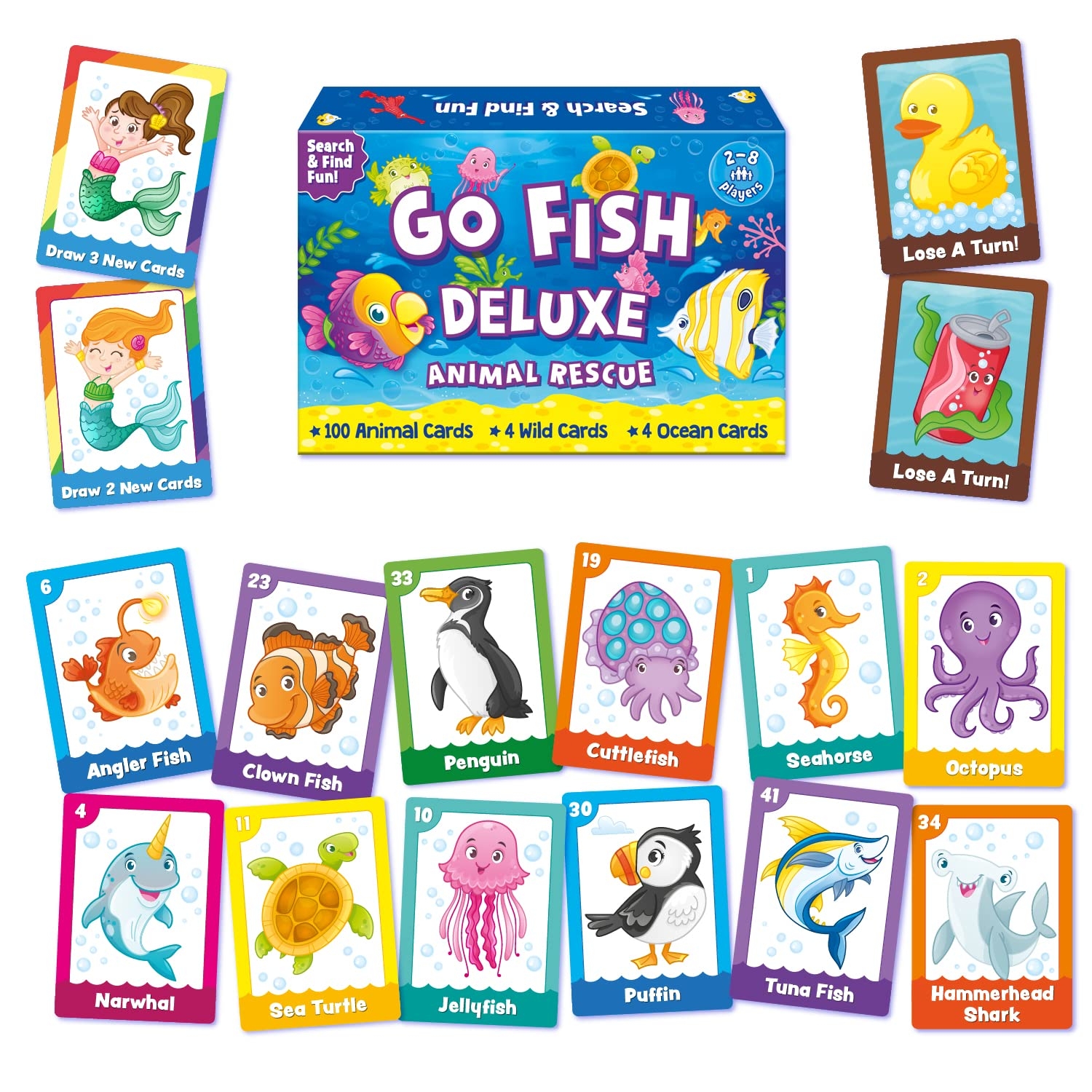 Amazon Go Fish Deluxe Animal Rescue Family Card Game For Girls Boys Parents Strategic Animal Matching Game Play Laugh Learn Together Ages 5 Up Fun At Home School Travel Amazon Go Fish Deluxe Animal Rescue Family Card Game For Girls Boys Parents Strategic Animal Matching Game Play Laugh Learn Together Ages 5 Up Fun At Home School Travel