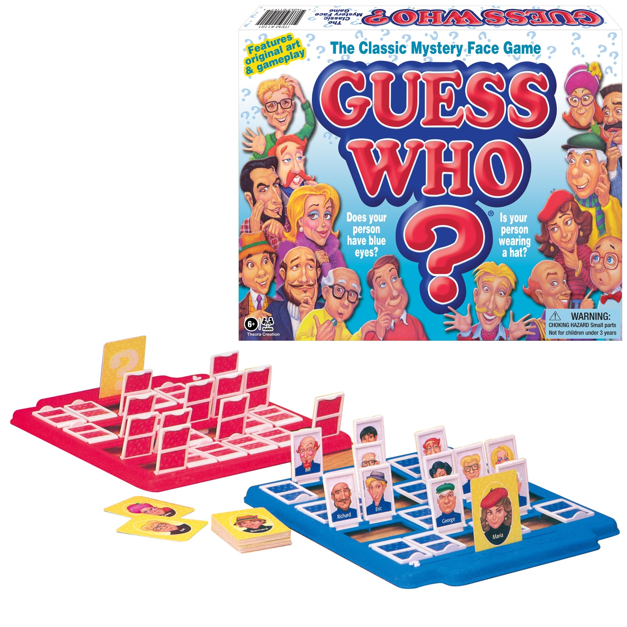 Amazon Guess Who Board Game With Classic Characters By Winning Moves Games USA Classic Children s Mystery Board Game Of Deduction For 2 Players Ages 6 1191 Toys Games