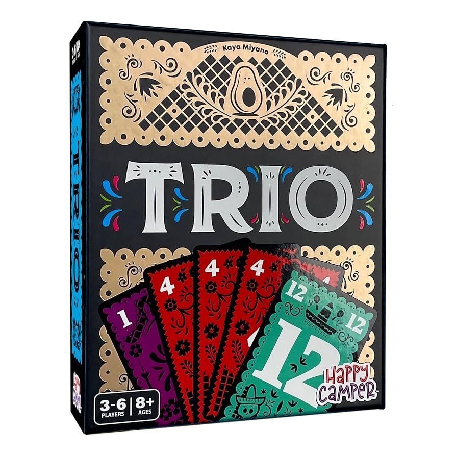 Amazon Happy Camper Trio Hottest New Family Card Game Award Winning Game of The Year Perfect For Summer Travel Great For Game Night 3 6 Players Ages 8 Toys Games