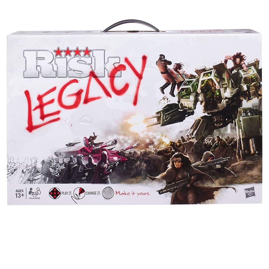 Amazon Hasbro Gaming Avalon Hill Risk Legacy Strategy Tabletop Game Immersive Narrative Game Miniature Board Game For Ages 13 And Up For 3 5 Players Toys Games
