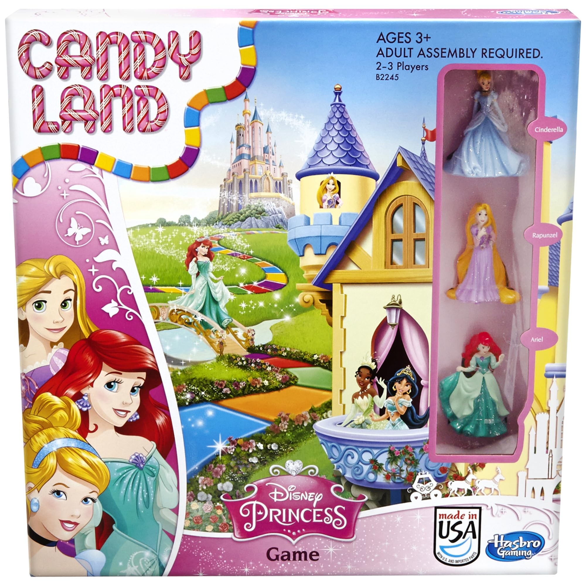 Amazon Hasbro Gaming Candy Land Disney Princess Edition Board Game Preschool Games For 2 To 3 Players Family Games For Kids Ages 3 And Up Amazon Exclusive Hasbro Toys Games
