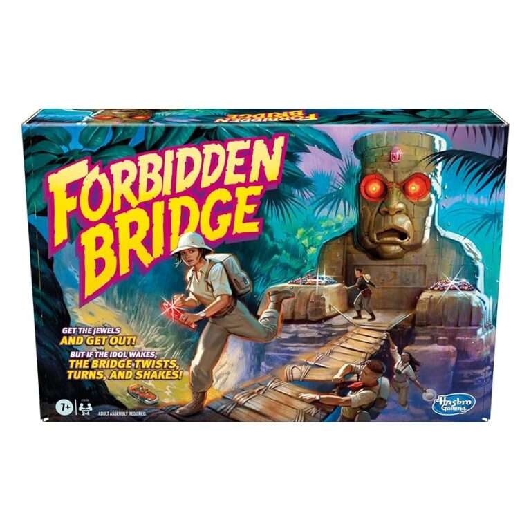 Amazon Hasbro Gaming Forbidden Bridge Game Adventure Board Game Fun Kids Game For Ages 7 And Up Game For 2 To 4 Players Toys Games