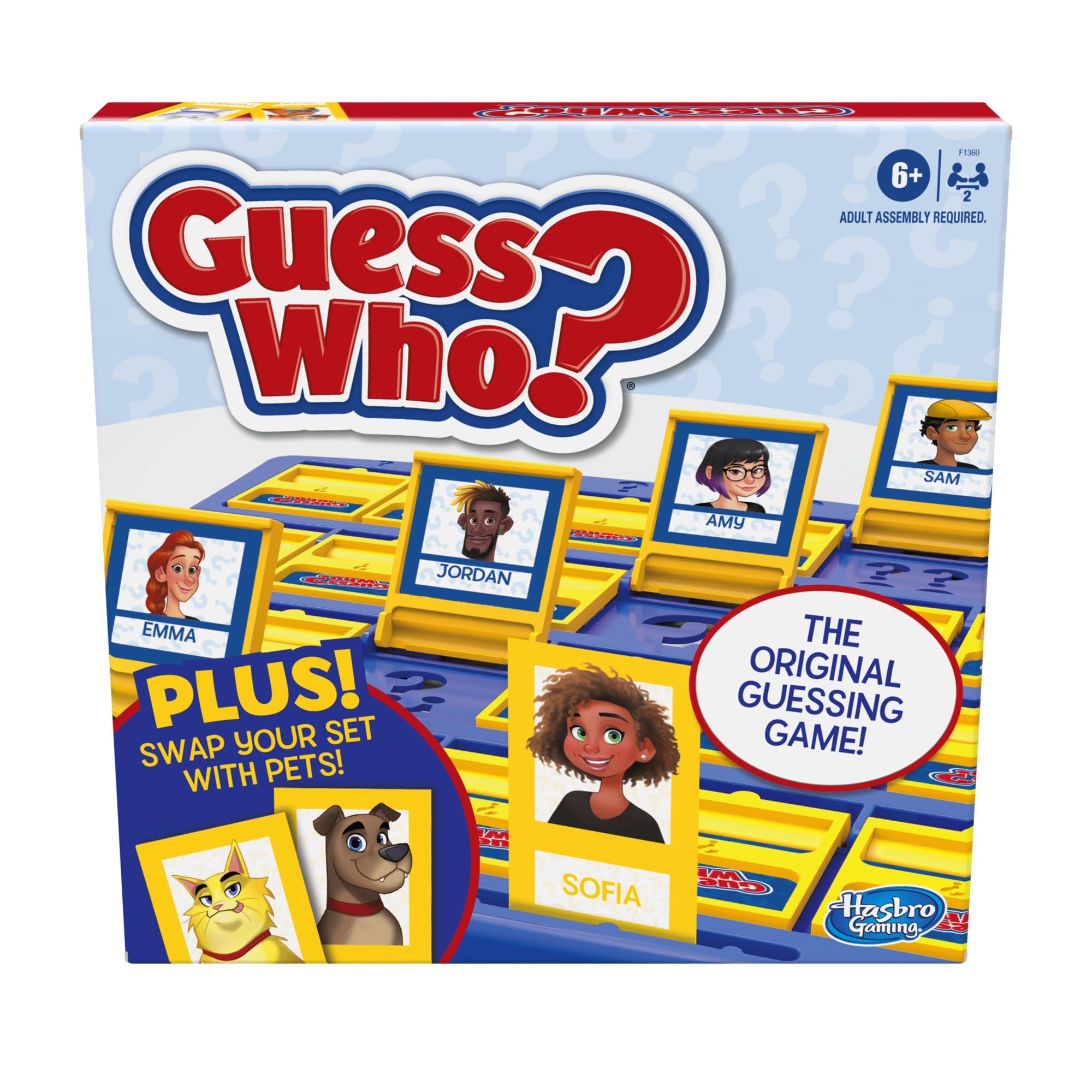 Amazon Hasbro Gaming Guess Who Board Game With People And Pets Cards The Original Guessing Game For Kids Ages 6 And Up Amazon Exclusive Toys Games