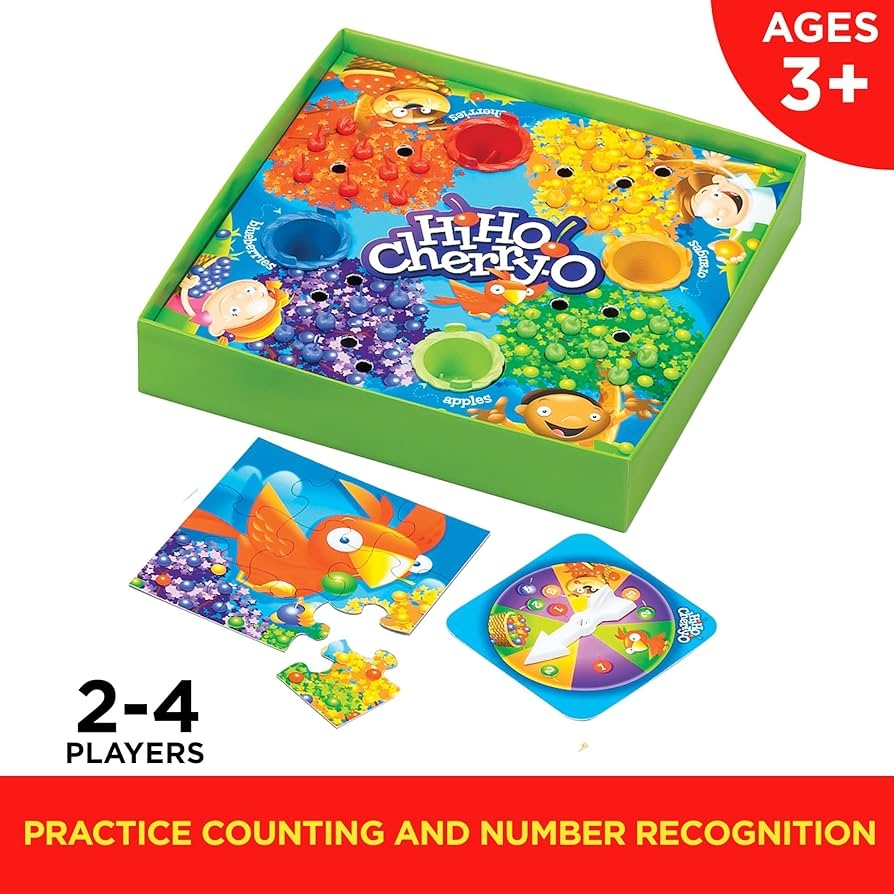 Amazon Hasbro Gaming Hi Ho Cherry O Board Game For 2 To 4 Players Kids Ages 3 And Up Amazon Exclusive Toys Games