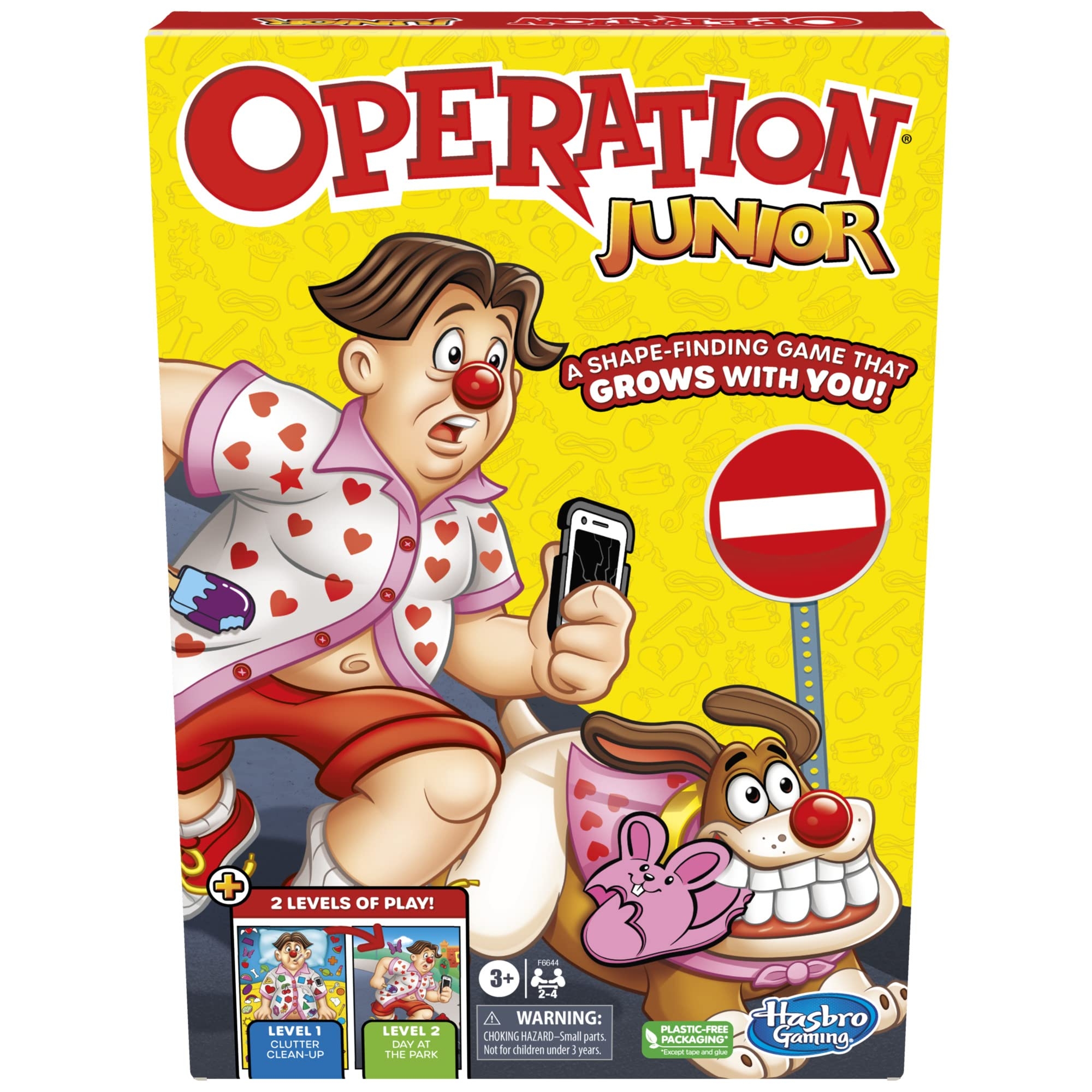Amazon Hasbro Gaming Operation Junior Board Game Operation Game For Younger Kids Ages 3 And Up 2 To 4 Players Preschool Games Fun Games For Preschoolers Toys Games