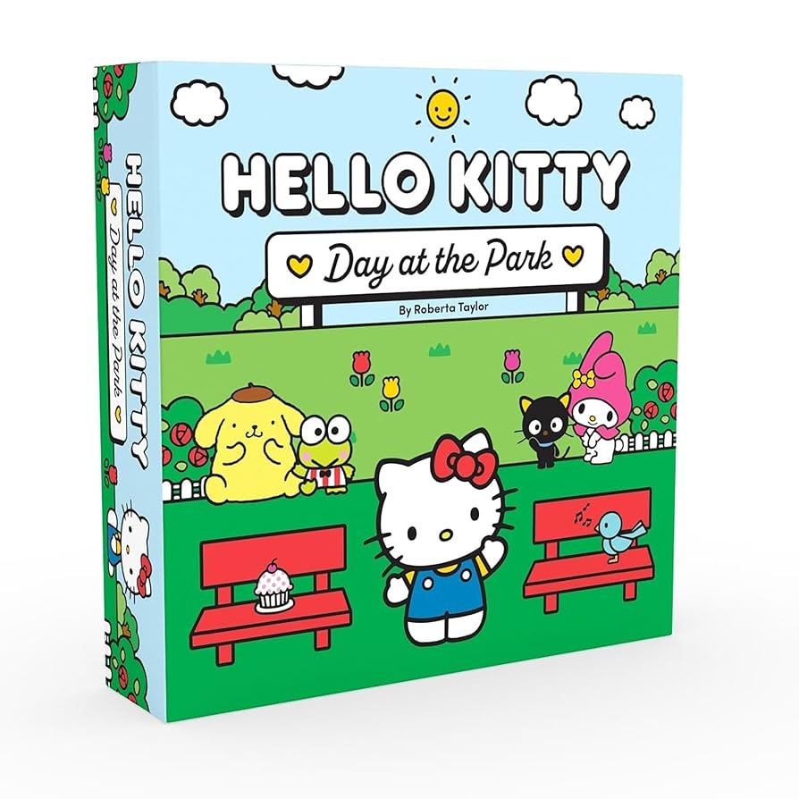 Amazon Hello Kitty Day At The Park Tile Laying Family Board Game Play As Hello Kitty Characters Officially Licensed Ages 8 2 4 Players