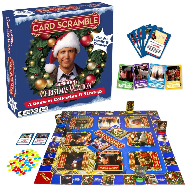 Amazon Herrschners Christmas Vacation Card Scramble Board Game Toys Games