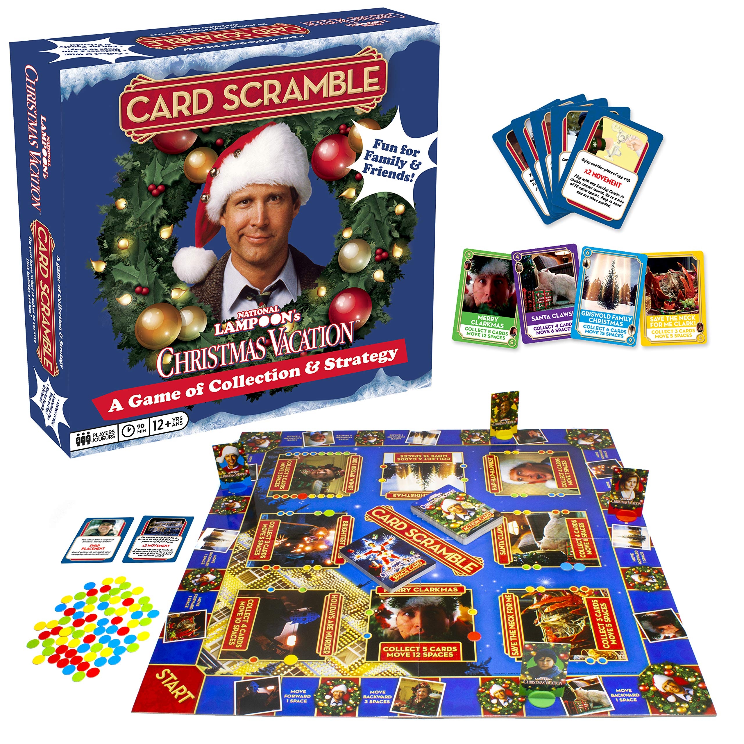 Amazon Herrschners Christmas Vacation Card Scramble Board Game Toys Games