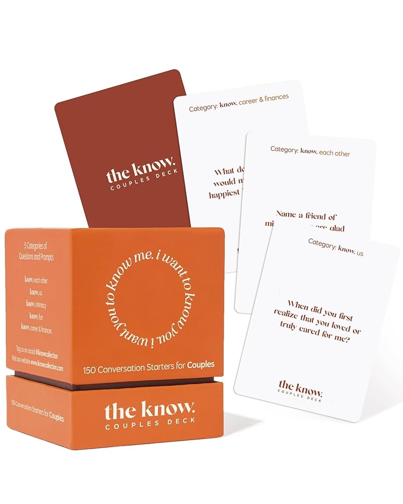 Amazon I Know Collection The Know Couples Deck Date Night Get To Know You Games 150 Thoughtful Couple Questions Fun Date Night Cards For New Couples Romantic Couples