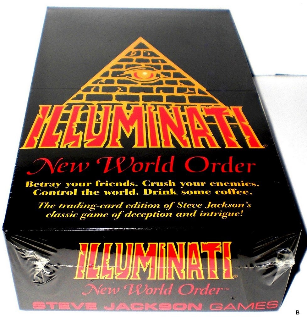 Amazon Illuminati 1995 New World Order Card Game Factory Sealed CCG Nib INWO Limited Edition Booster Pack POP 540 Cards Total By Steve Jackson First Printing Original Version Extremely Rare 1994 1995 Toys 