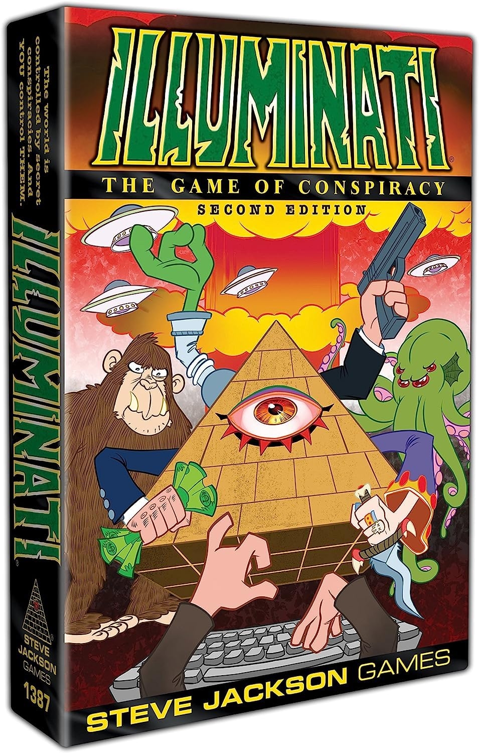 Amazon Illuminati Second Edition Game The Game Of Conspiracy Family Card Dice Game For Adults And Family Ages 13 For 2 6 Players Average Play Time 60 120 Minutes From Steve