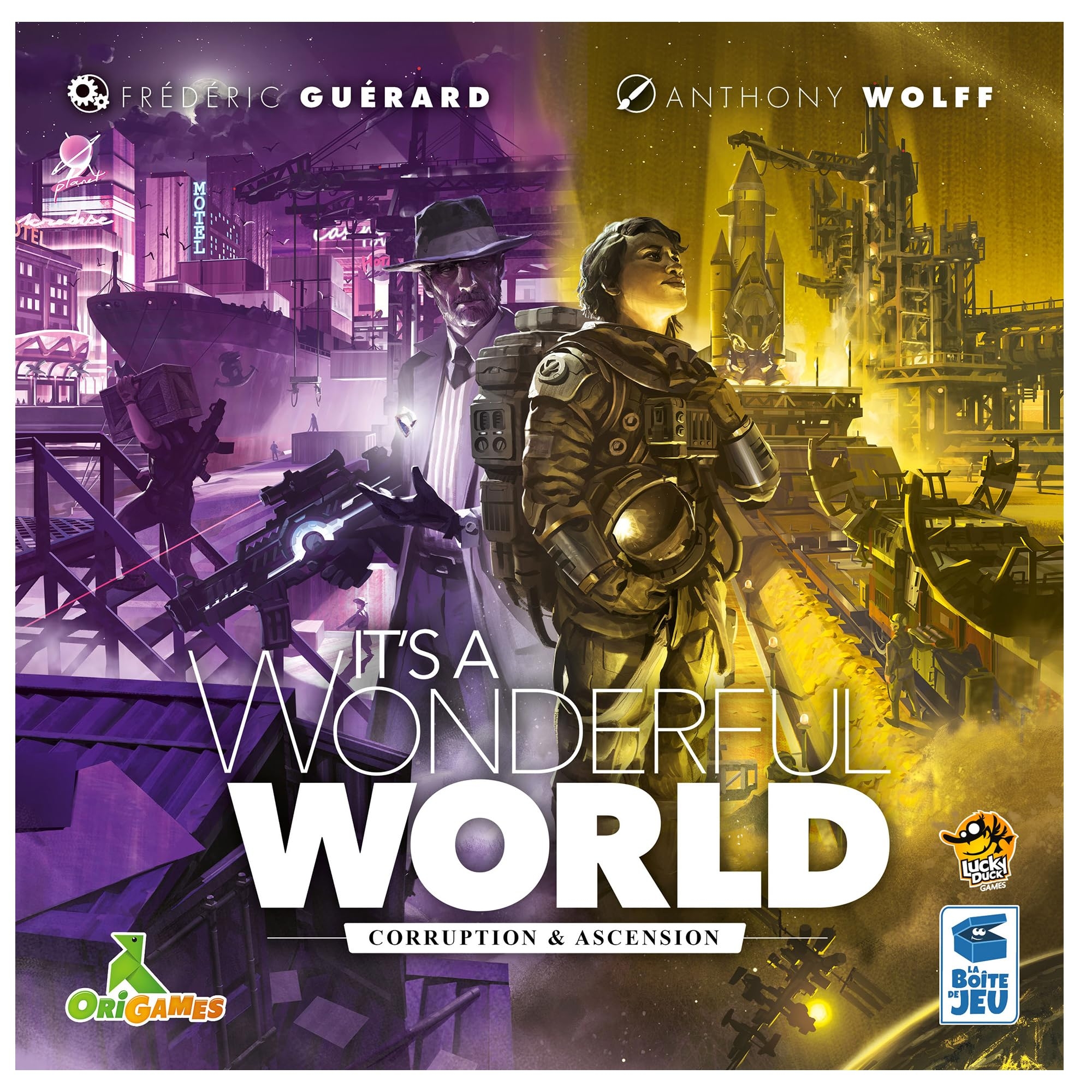 Amazon It s A Wonderful World Corruption Ascension Board Game Expansion Expand Your Empire With New Challenges Ages 14 1 7 Players 30 60 Minute Playtime Made By Lucky Duck Games Toys Games