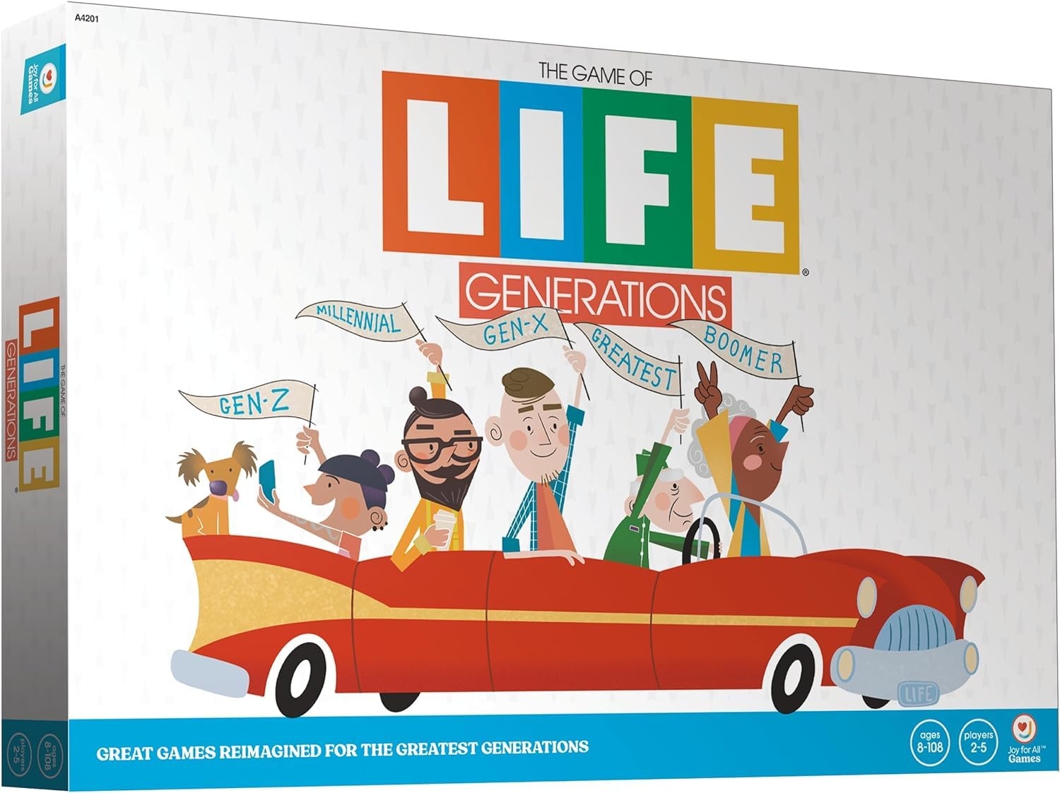 Amazon Joy For All The Game Of Life Generations Board Games For Seniors New Generational Spaces Big Easy To Read Action Cards For Older Adults With Low Vision 
