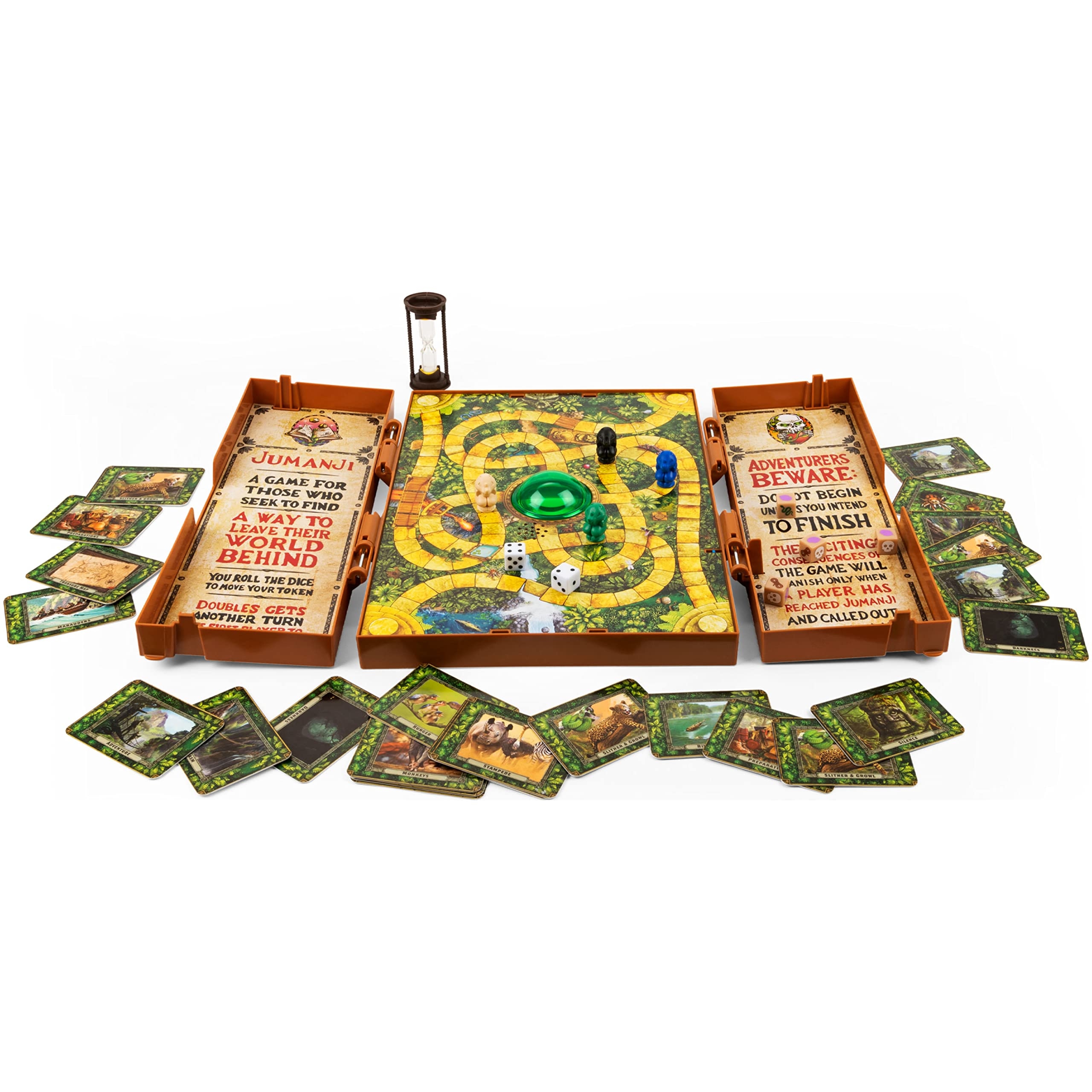 Amazon Jumanji Deluxe Game Immersive Electronic Version Of The Classic Adventure Movie Board Game With Lights And Sounds Family Game Night Game For Kids Adults Ages 8 And Up