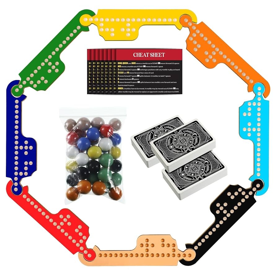 cards and marbles game