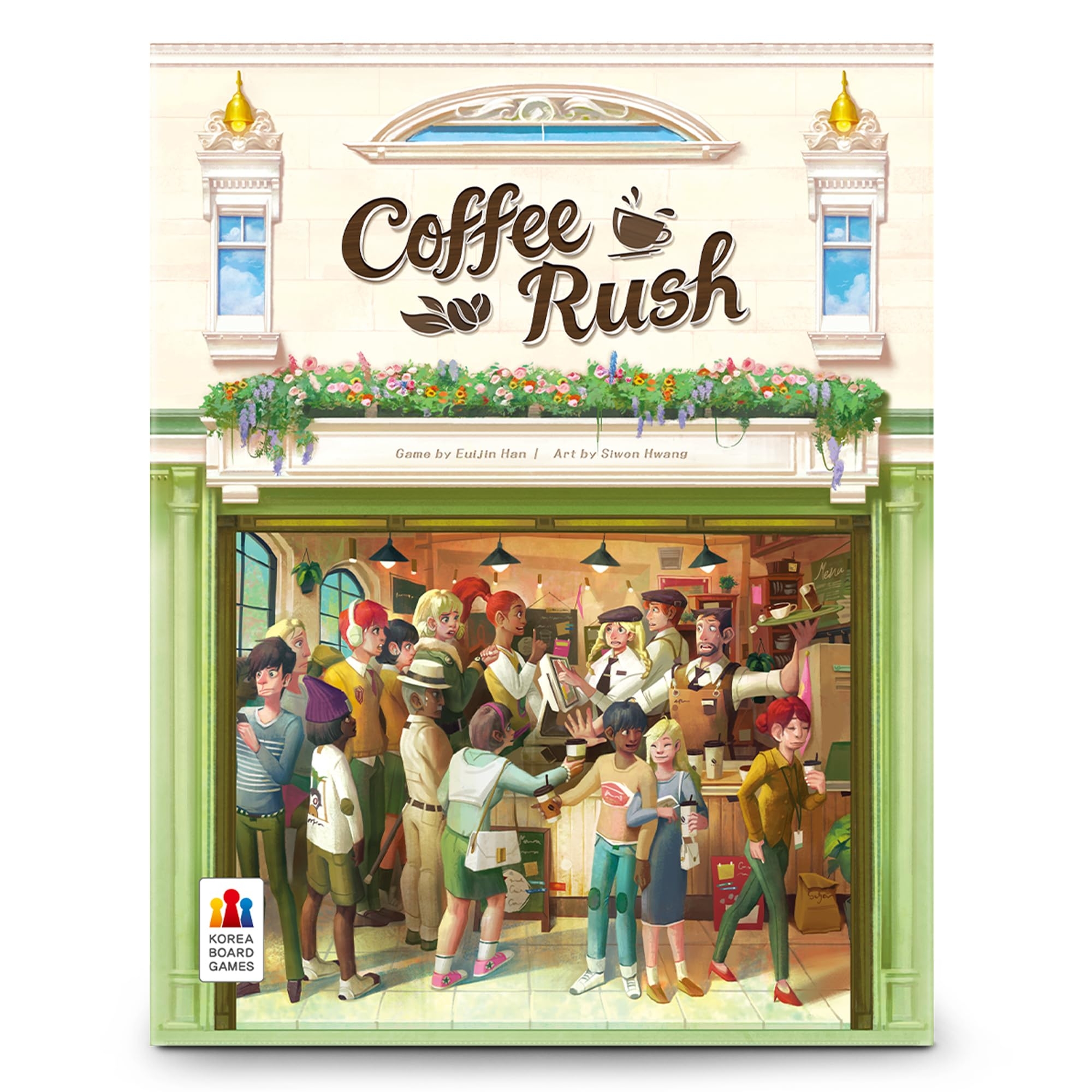 Amazon Korea Board Games Coffee Rush Board Game Brew Up Success In A Quick Addictive And Fun Coffee Adventure Strategy Game For Kids Adults Ages 8 2 4 Players 30 Minute