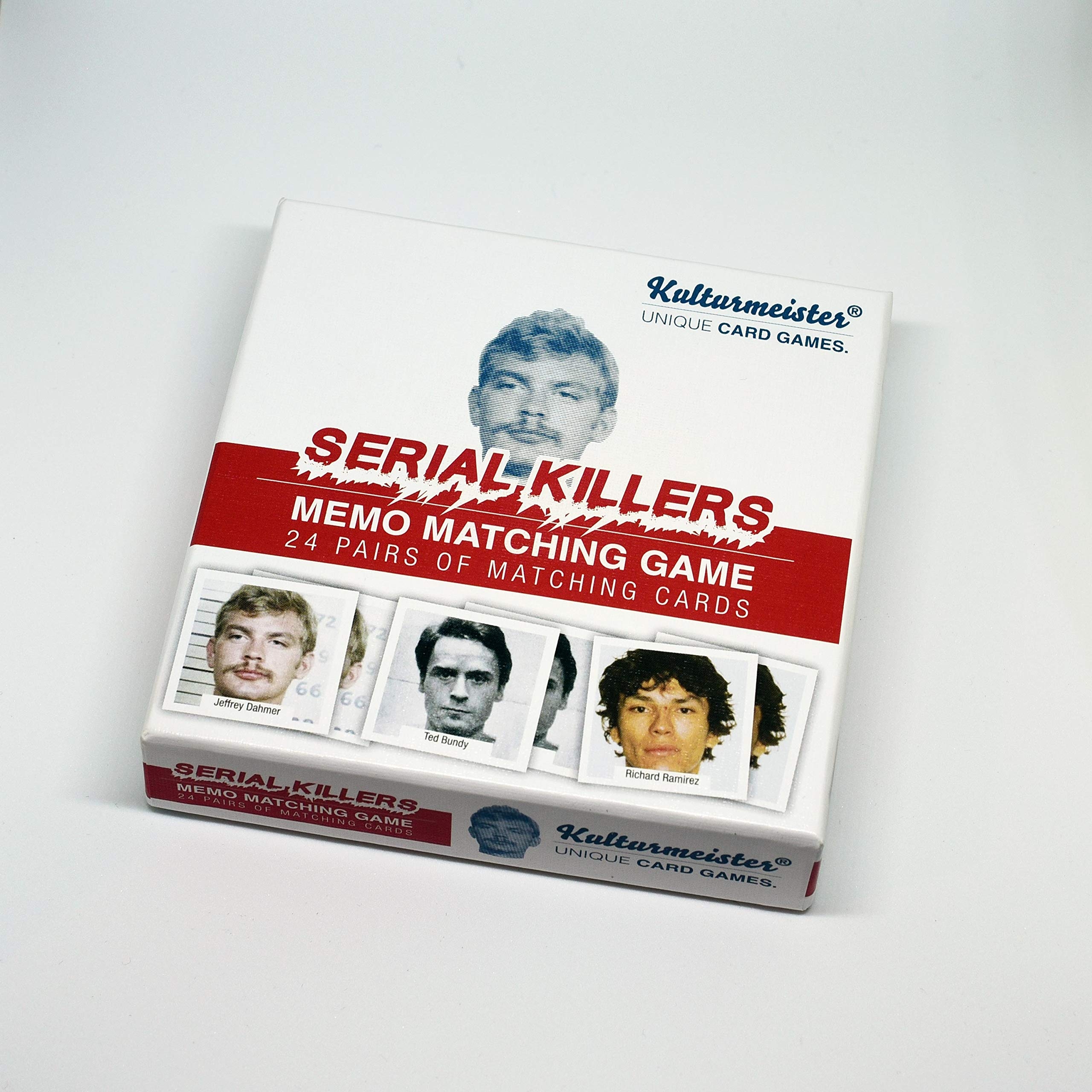 Amazon Kulturmeister Notorious Serial Killers Memory Match Game Serial Killer Theme Toys Games