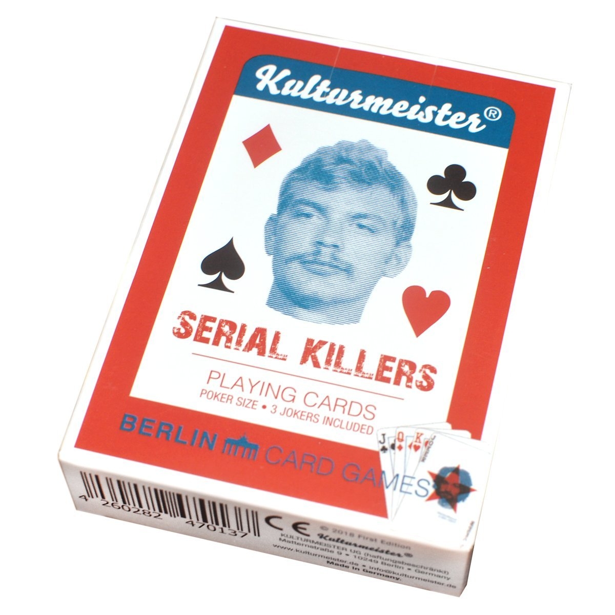 Amazon Kulturmeister Serial Killer Playing Cards Poker Size Card Game Psycho Killer Card Game Professional Poker Playing Cards Set Play Cards With Serial Killers Theme Card Poker For Game Nights 