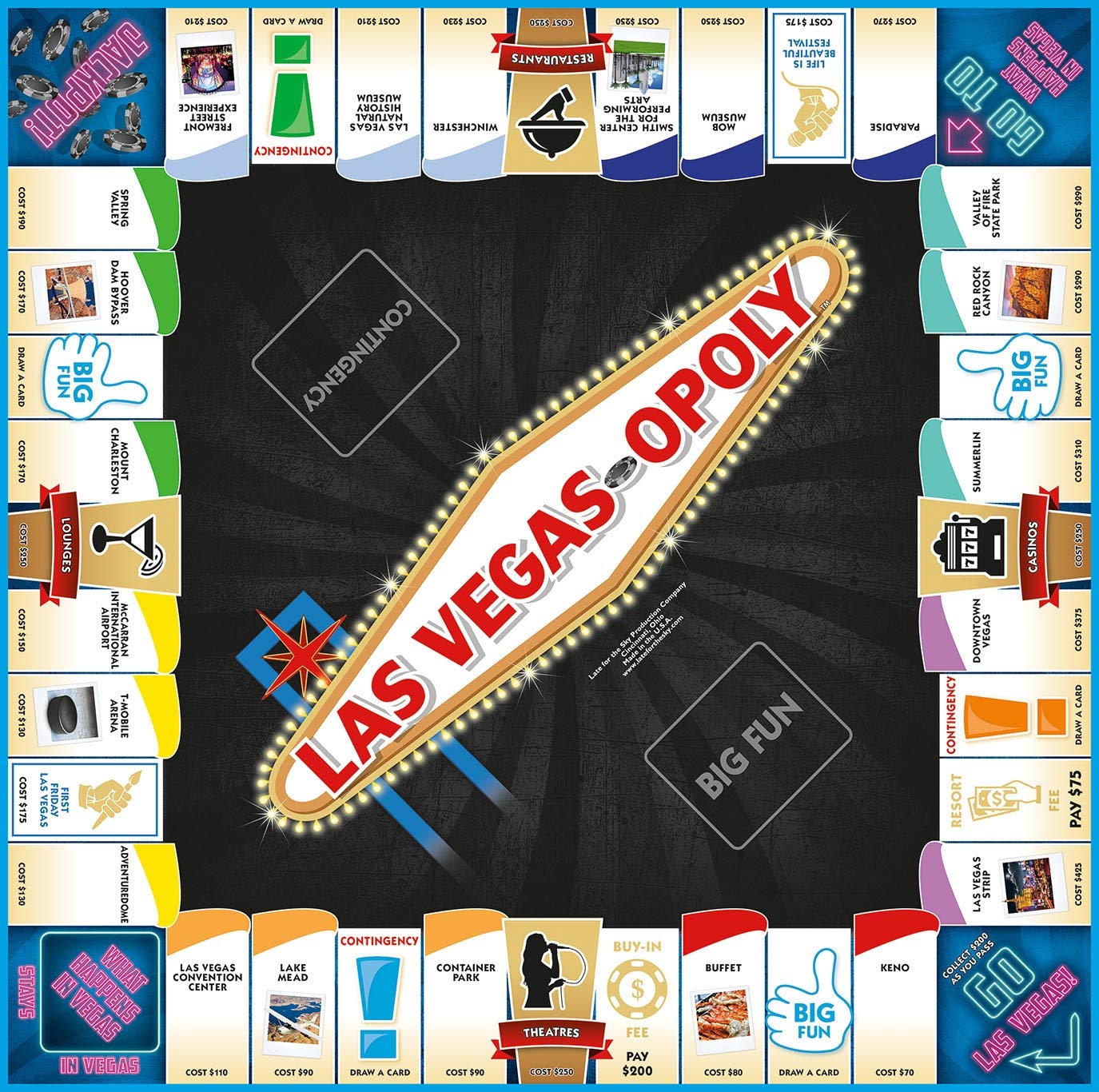 Amazon Late For The Sky Las Vegas Opoly Toys Games