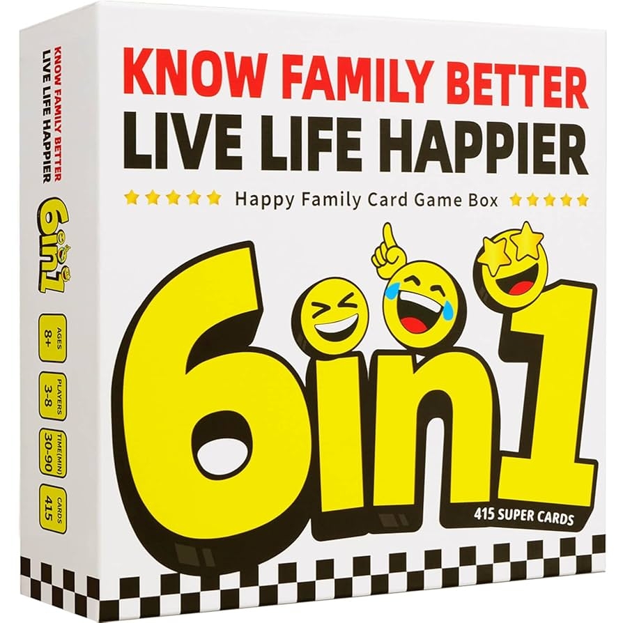 Amazon LOVE LOUDER Fun Card Games Kids Adults Family Board Games Family Game Night 415 Conversation And Challenge Cards Ages 8 And Up Know Family Better Live Life Happier Family Games 6 In 1 Set