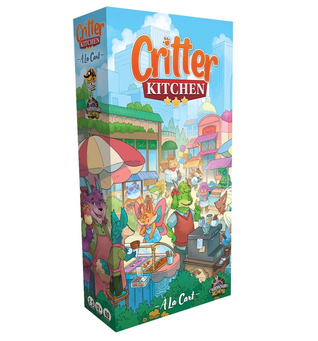 Amazon LUCKY DUCK GAMES Critter Kitchen A La Cart Expansion Strategy Games Chefs Compete For A Restaurant Critic 1 7 Players Ages 12 Toys Games