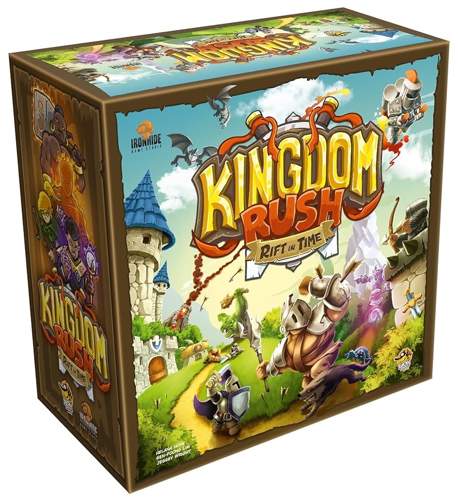 Amazon Lucky Duck Games Kingdom Rush Rift In Time Board Game Defend The Kingdom Rewrite History Cooperative Medieval Strategy Game For Kids And Adults Ages 12 1 4 Players 60 90 Min Playtime Video Games